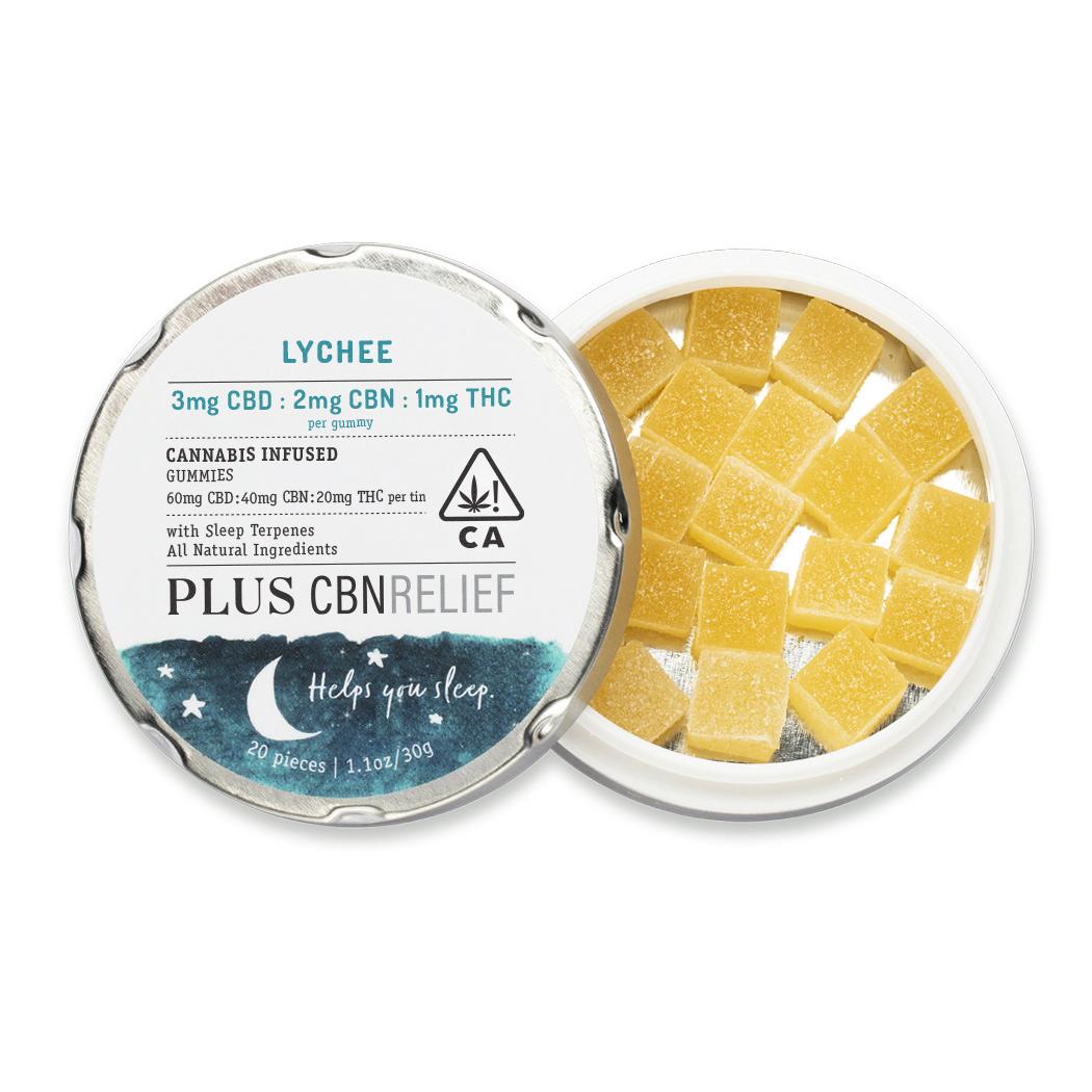 RELIEF LYCHEE 60MG CBD, 40MG CBN, 20MG THC